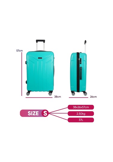 Vegmann Vela Su Yeşili Kabin Boy Valiz Su Yeşili