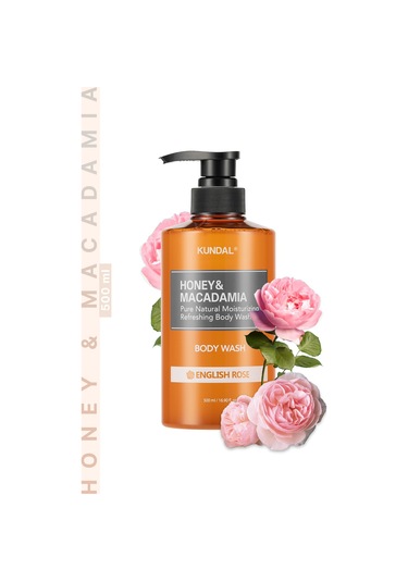 Kundal Honey & Macadamia Pure English Rose Body Wash 500 ML