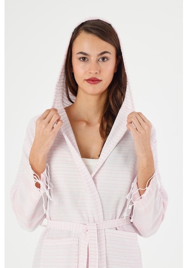 Mulberry Katya Peştemal Bornoz Banyo Ve Plaj Elbisesi Pembe