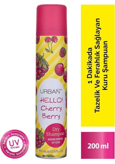 Urban Care Uv Filtre Hello Cherry Berry Kuru Şampuan 200 ML