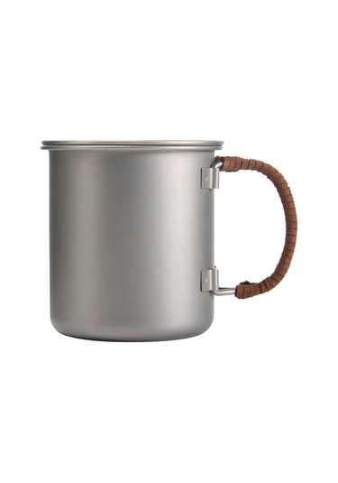 Moveevo Titanyum Matara 450ml Dış Mekan Kahve Bardakları Isıtılabilir Metal İçecek Bardağı Inox