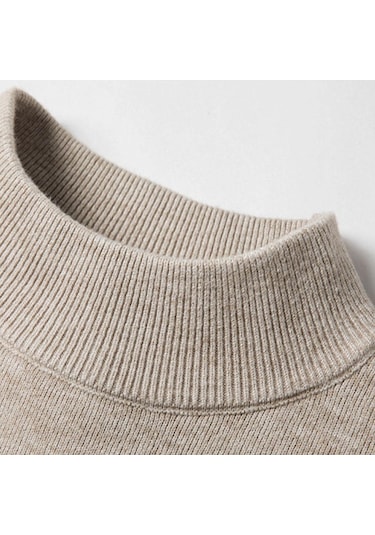 Erkek Sonbahar Yarım Yakalı Örme Kazak Örme Kazaklar Atletler Kışlık Giysiler Üstler Bluz Erkek Yeşil