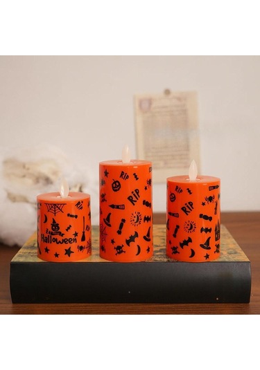 Suntek Led Sütun Mum Tatil Arifesi 3-adet-karışık-boyut