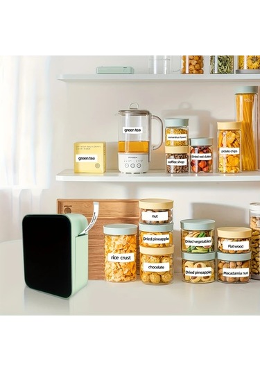 Willowhaven Marklife Kablosuz Termal Etiket Yazıcı - Beyaz Makine 1 Rulo Şerit