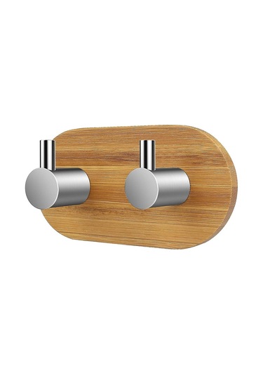 Yapışkanlı Kanca, Banyo Havlu Askısı Kancaları Mutfak Yatak Odası Duvar Kancaları Çubuk Kanca, Bambu Ve Paslanmaz Çelik Çok Renkli