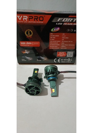 Hır2-9012 Vrpro Forte Xenon 6000k-6500k Saf Beyaz Işık Led Zenon