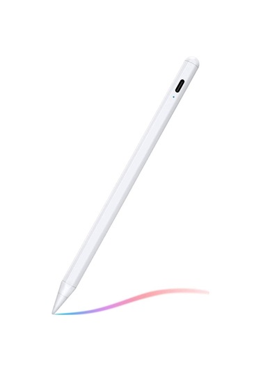 Singree İpad Anti Yanlış Dokunma Eğim Basınç Hassas Dokunmatik Kalem Pencil Uyumlu Beyaz