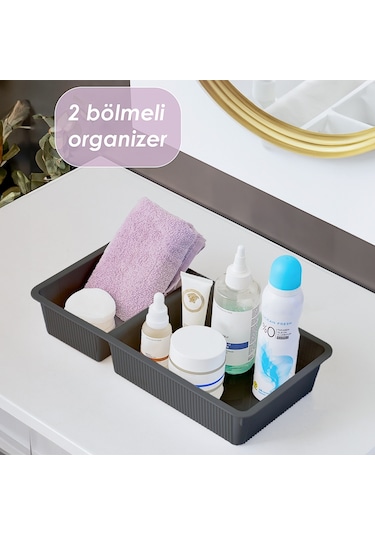 Porsima Wh-72 Antrasit 2 Bölmeli Çok Amaçlı Düzenleyici Organizer Antrasit