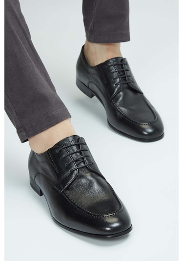 Tamer Tanca Erkek Hakiki Deri Siyah Deri Casual Ayakkabı 183 27302 Erk Ayk Sk23/24 Sıyah Dr Siyah