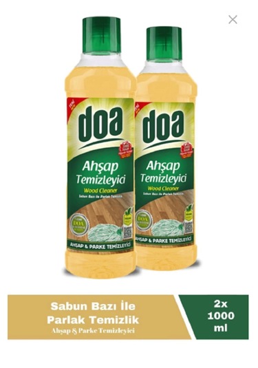 Doa Ahşap Ve Parke Temizleyici 1 Lt X 2 Adet 1 L