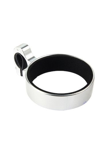 Teltree Bisiklet İçecek Tutucusu - Alüminyum Malzeme, Kahve/süt Çay/su/beer Fıçısı Tutabilir, Logo Özelleştirilebilir, Hafif Ve Kolay Monte Gümüş Gümüş