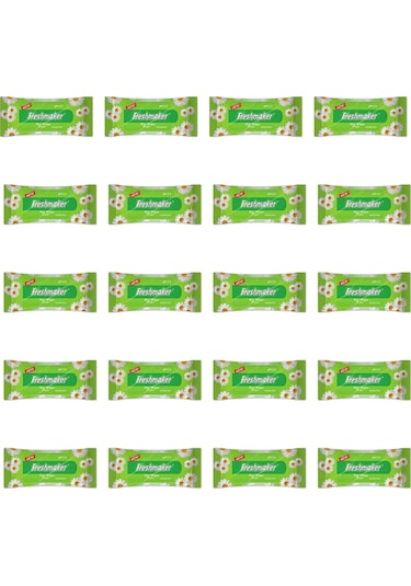 Freshmaker Islak Cem Mendil - Alkolsüz Ve Ph Dengelenmiş - Çiçeksi Kokular - 15 Adetlik 20 Paket 20'li Set