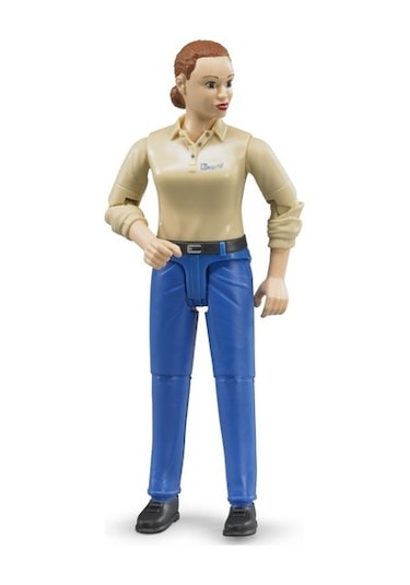 Bruder Açık Tenli Mavi Pantalonlu Kadın Figür Br60408