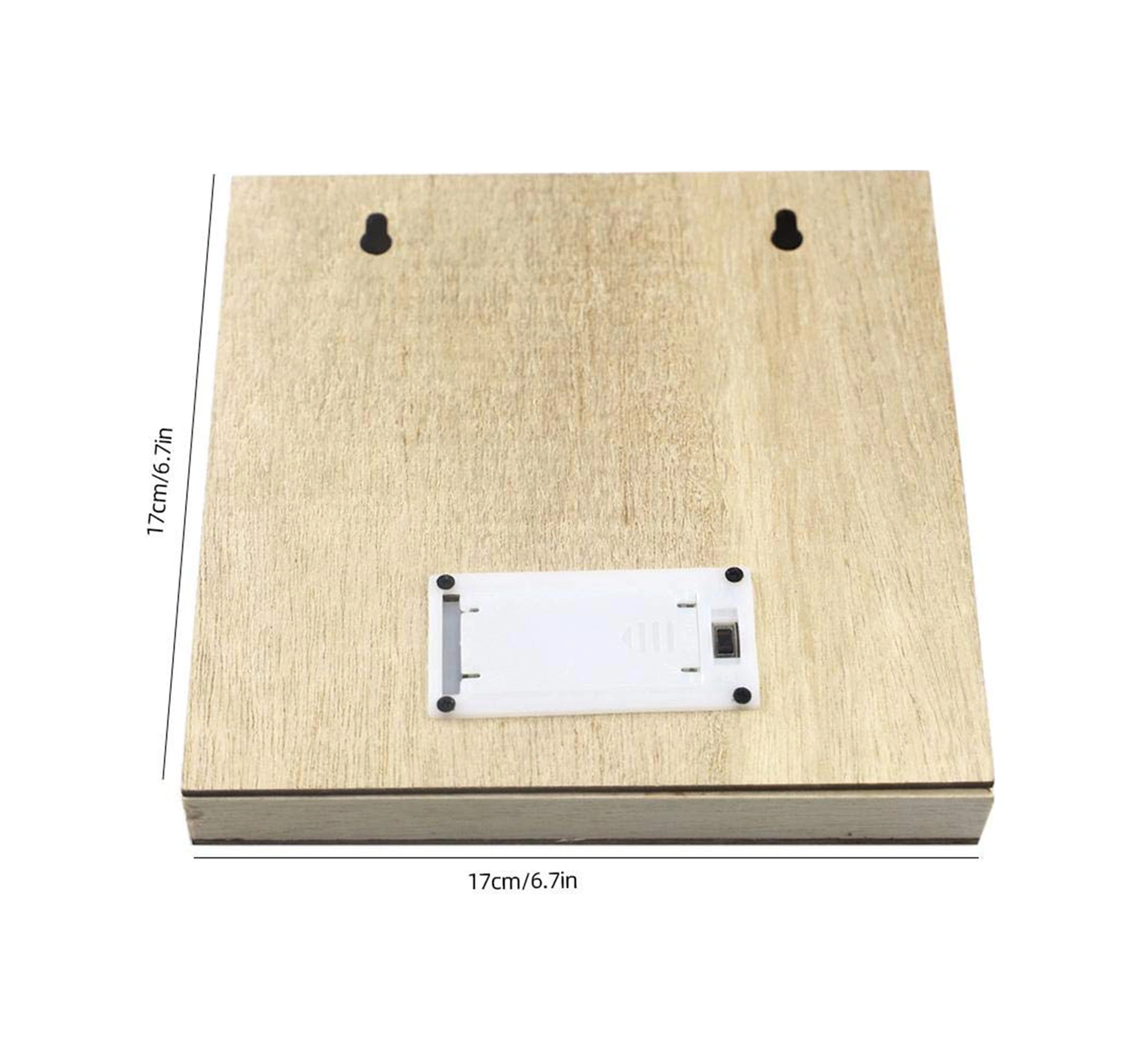 Fosenze Muslim Ayın Üzerinde Yıldız Ve Mimarisi İle "eid Mubarak" Yazılı Ahşap Ev Dekorasyonu Led Işıklı - Jm01935 Siyah