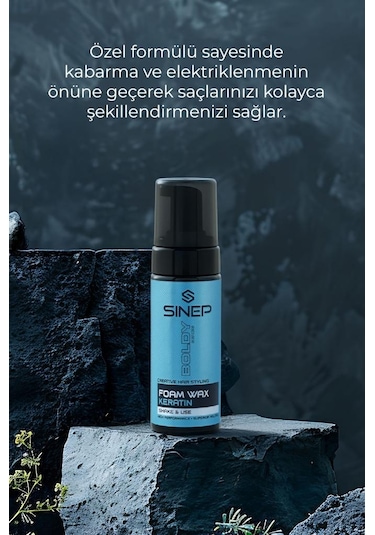 Sinep Boldy Series Keratin İçerikli Foam Köpük Wax 150 Ml