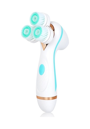Sones Cnaier Ae-878 Usb Şarjlı Silikon Yüz Cilt Bakımı Elektrikli Yüz Temizleyici Mavi