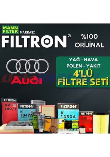 Audi A3 1.6 Mann Filtron Filtre Bakım Seti 2004-2012 (495301324)