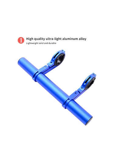 Monyee Alüminyum Çift Çubuklu Bisiklet Aksesuarı: Işık Ve Sayaç Uzatma Kolu, Siyah Fonksiyonel Destek