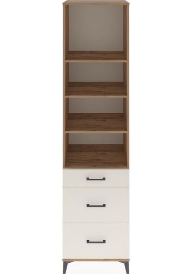 Hyperion Dolap 4 Raflı 3 Çekmeceli 60x44x243 Çam-aytaşı Çam
