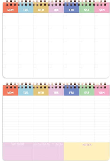 Haftalık Ve Günlük 3 Lü Masaüstü Süresiz Planlayıcı Set - Kurdele Kurdele