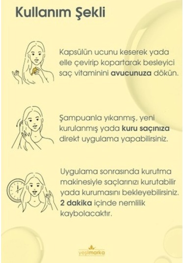 Saç Vitamini Keratin Oil & Royal Jelly Yeşilmarka