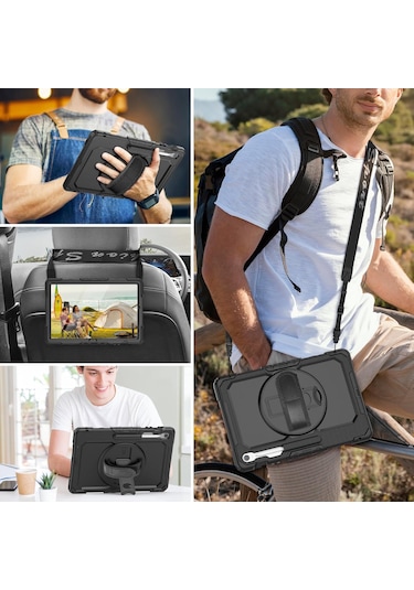 Samsung Galaxy Uyumlu Tab S10 Fe Plus 13.1" Tablet Kılıfı Defender Zırh