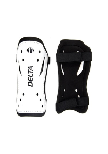 Delta Çift Cırtlı 2 Adet Tekmelik Futbol Tekmeliği Futbolcu Kaval Koruyucu Beyaz M Beden Beyaz