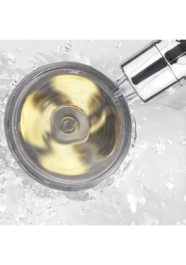 Kırmızı Duş Başlığı Su Tasarruflu Akış 360 Derece Dönen Küçük Fan İle Abs Yağmur Yüksek Basınçlı Püskürtme Memesi Banyo Aksesuarları Lm With Filter Kırmızı