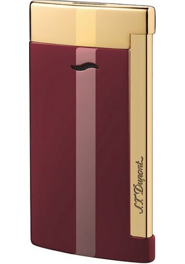 S.T. Dupont Slim 7 Çakmak 027707 Lake Bordo Altın