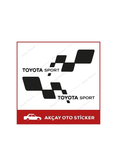 Toyota Sport Sticker Toyota Sticker Toyota Oto Sticker