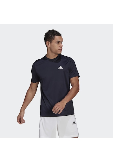 Adidas Aeroready Designed To Move Erkek Lacivert Tişört Gm2097