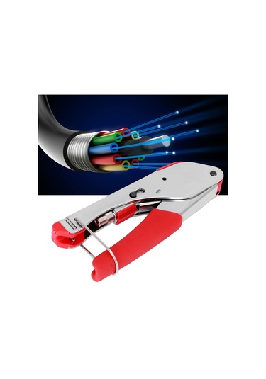 Pres Sıkma Pensesi F Tipi Sıkıştırma Sıkma Pensesi Koaksiyel Kablo Alet Çelik Kaymaz Saplı