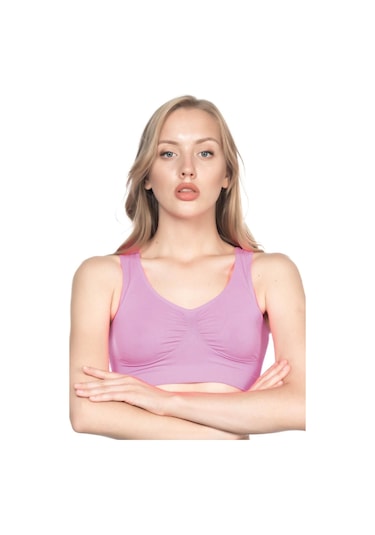 Fuşya Mı Emay 4001 Soft Sporcu Büstiyer Fuşya