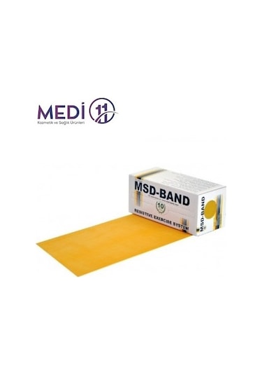 Moves Band 1.5 Metre Sarı Egzersiz ve Pilates Direnç Bandı Sarı