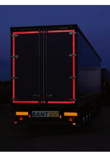 3m 983 Kırmızı Reflektif Bant 5mt Tüvtürk Onaylı Reflektör Şerit