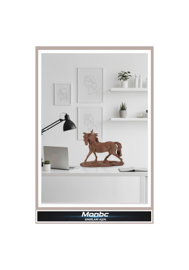 Monbc At Biblo 3d Tasarım Dekoratif Biblo, Hediyelik Ve Ev Ofis İçin Şık Aksesuar