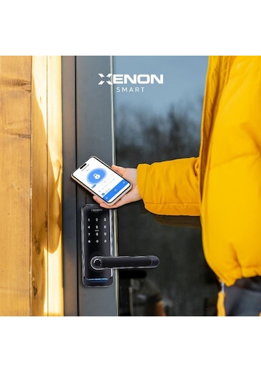 Xenon Smart Parmak İzi ile Açılabilen Dokunmatik Şifreli Hırsızlık Önleyici Akıllı Elektronik Kapı Kilidi X8051