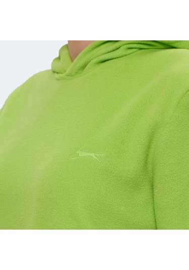 Slazenger SASSA IN Kadın Kapüşonlu Cepli Nane Polar