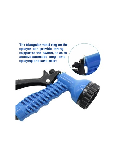 Kosona Mavi 50ft Genişleyen Su Hortumu - 7 Farklı Sprey Modu, Otomobil Yıkama, Bahçe Sulama Ve Temizlik İçin Dayanıklı Tasarım