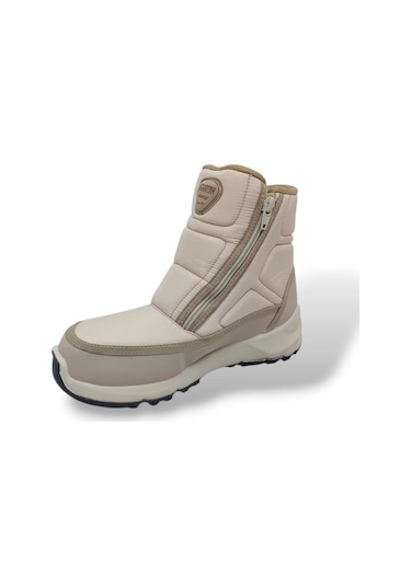 Scooter 7449 Kadın Krem Fermuarlı Su Geçirmez Watertight Kar Botu Krem