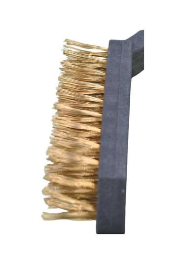 Buffer Metal Tel Fırça Plastik Saplı Pas Kir Sökme Temizleme Fırçası Mavi