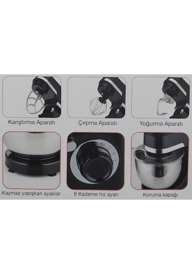 Conti CHM-101 Eksper 5.3 LT 1000 W Hamur Yoğurma Makinesi