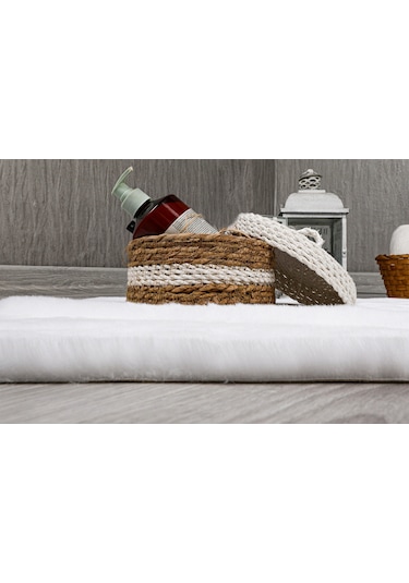 Tavşan Tüyü Dekoratif Ultra Yumuşak Post Peluş Kaymaz Halı 001