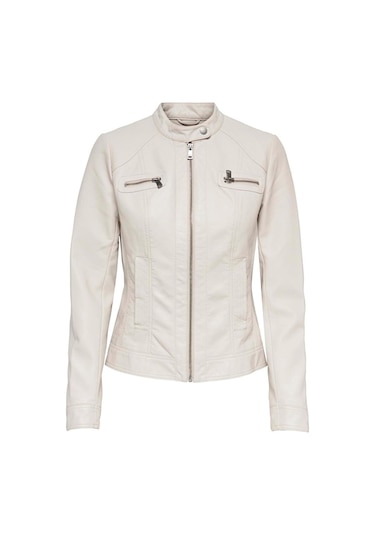 Only 15081400 Onlbandıt Faux Leather Bıker Otw Noos Kadın Deri Pıu Ceket Moonstruck