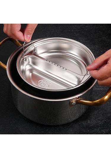 Homyl Patates Mutfak Için Paslanmaz Çelik Vapur Sepeti 18.8x4cm