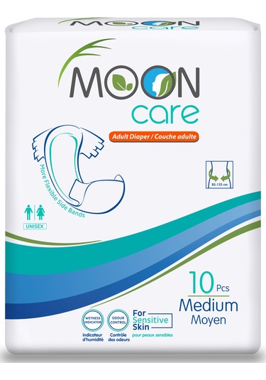 Mooncare Belbantlı Yetişkin Hasta Bezi 10'Lu M