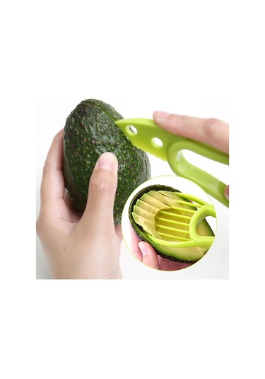 Chenkestoreone Yeşil Avakado Dilimleyici 3ü 1 Arada Ev Ve Dış Mekan Kullanımı İçin Pratik Yeşil 2