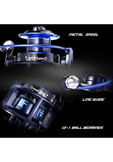 Novahub Alüminyum Balık Makarası Zm-2000 13+1 Bb Rulmanlı Grafit Bas Sazan Makarası