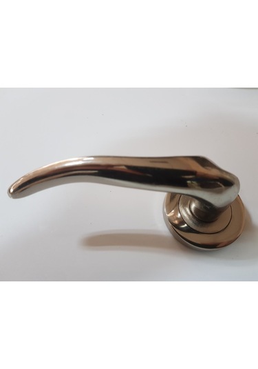 Çelik Kapı Kolu Rozetli Prinç Sultan Nikel Saten Sol