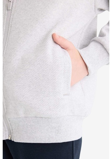 Defacto Erkek Çocuk Kolej Yaka Bomber Hırka D2803a825augr400 Gri Defacto Erkek Çocuk Kolej Yaka Bomber Hırka D2803a825augr400 Gri